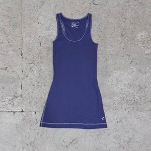 American Eagle VINTAGE Y2K Blue Tank Top